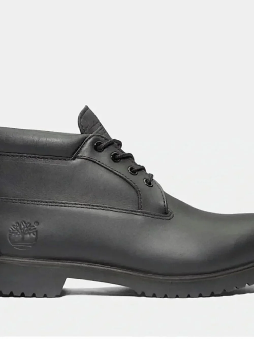 Timberland 1973 Newman Black Leather Chukka Boots Lace Up Ankle Work Mens 8.5